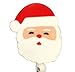 Smart Charms Santa 3D Rubber Retractable Badge Holder