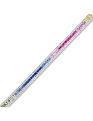 Multi-Sapphire and Diamond Bracelet 1 5/8ctw