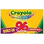 Crayon, Crayola, 96 Ct., Regular Size, Built-In Sharpener, Assorted Colors BIN520096