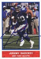 Jeremy Shockey, New York Giants, 2004 Topps Bazooka Autographed Card