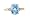 14K 3.50 CT Blue Topaz & Diamond Ring Size:6