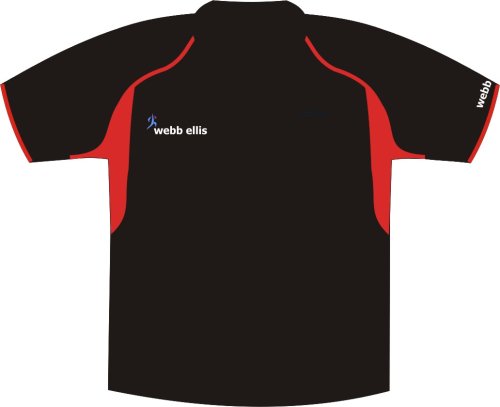 Webb Ellis Biarritz Pro Rugby Shirt Black XXL