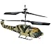 Twin Propeller Infrared Remote Control Tri-Band Indoor Mini Combat Apache Style Helicopter w/LED Lights (Camouflage)