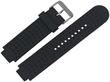 Sumilele Soft Silicone Replacement Wrist Watch Band for Garmin Forerunner 230/235/220 Black