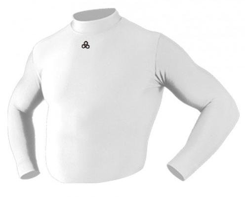 McDavid Heavyweight Long Sleeve Body Shirt, Mock White, Small On Sale