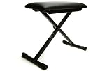 Black Height Adjustable Keyboard Stool/Seat/Bench to suit Digital Piano, Organ, Guitar, Drum Stool