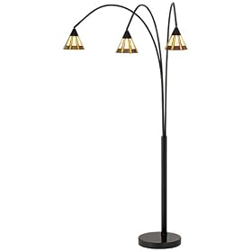 Archway Amber and Honey Tiffany Shade Floor Lamp
