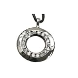316L Stainless Steel Pendant with cz stones all around