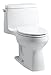 Read KOHLER K-3810-0 1.28 GPF Santa Rosa Comfort Height One-Piece Compact Elongated Toilet, White Details KOHLER K-3810-0 1.28 GPF Santa Rosa Comfort Height One-Piece Compact Elongated Toilet, White