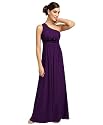 Langes Abendkleid im Toga Stil, Farbe lila von Astrapahl