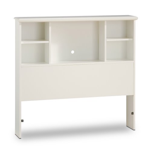 South Shore Furniture, Sand Castle Collection, Bookcase Headboard 39", Pure White