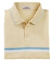 Double Needle Interlock w/ Stripe Sport Shirt