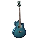 Dean Performer Arch-Top Mini Jumbo Acoustic-Electric Cutaway Guitar Blueburst