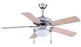 Royal Pacific 1051BP-L-ES Royal Star V 5-Blade 52-Inch Ceiling Fan with Lig ....