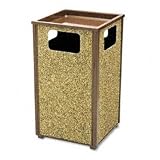 Indoor/Outdoor Sand Urn Receptacle, 24 Gallon, 18x32, Natural Stone, Brown URIR18SU201