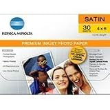 MINOLTA INKJET PAPER 4X6-30SH SATIN