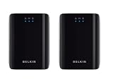 Belkin Play Powerline HD, Con cables, PowerPlug, Ethernet, 1000 Mbit/s, 10/100/1000 Base-T(X), 300 m, 2 unidades