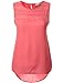 J.TOMSON Womens Sleeveless Chiffon Sheer Blouse
