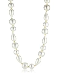 Amanda Pearl "Gobstopper Pearl" 40" Mixed Ivory Necklace