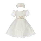 Toddler Dress - Light Ivory with Sheer Accents (12M - 3T)