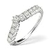 0.70 Ct Diamond Wishbone Ring by Saul Anthony In 18 Carat White Gold
