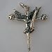 Sterling Silver Cheerleader Angel Charm