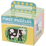 First Puzzle: Barnyard: Four Shaped Puzzles-four Pieces Each
