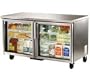 TRUE Refrigeration TUC-60G-ADA - ADA Compliant Undercounter Refrigerator, 2 Glass Doors, 15-cu ft