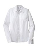 District Threads - Ladies Brushed Cotton Shirt with Pocket White-L
