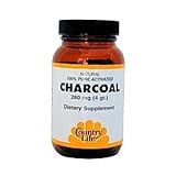 Country Life Charcoal Capsules 260 mg, 40 Capsules