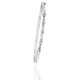 10K White Gold 0.15 ct. Diamond Bangle Bracelet
