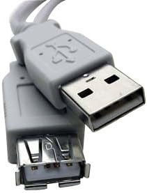 Professional Cable 6-Feet USB Extension, Fully-Rated 24 AWG "A" to "A" Receptacle, Gray (USBX-06)