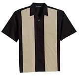 Port Authority - Retro Camp Shirt Black/Light Stone-L