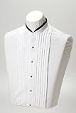 Banded Collar Tuxedo Shirt