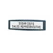 Fellowes(R) Partitions Additions&trade; Name Plate, 2 3/4in.H x 9 1/2in.W x 3/8in.D, Graphite