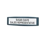 Fellowes(R) Partitions Additions? Name Plate, 2 3/4in.H x 9 1/2in.W x 3/8in.D, Graphite