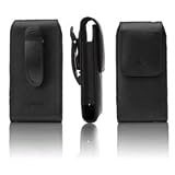 splash Alpha II Napa Leather Case Holster with Belt Clip for Apple iPhone 4 4S (for use with Shell case)