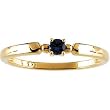 14K Yellow or White Gold Mother's Ring - 1 Stone