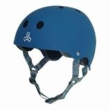 Triple Eight Skateboard Helmet - Rubber Matte Blue