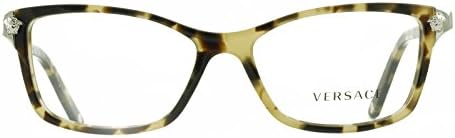 New Versace VE 3156 A 988 Havana Eyeglass Frames Made in Italy 53mm New
