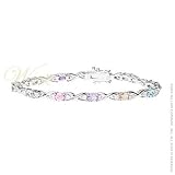 STUDIO 925: *HUGS & KISSES PASTEL CZ BRACELET*