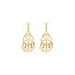 14K Yellow Gold Chandelier Earrings