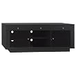 Bush Furniture Riverwood TV Stand, Satin Black