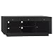 Bush Furniture Riverwood TV Stand, Satin Black