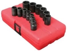 SUN3358 Sunex 13 Piece 3/8" Drive Standard Metric Impact Socket Set