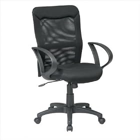 Screen-Back Chair - Black