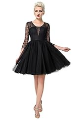 Strapless  Tulle Illusion Lace Cocktail Short Scoop Neck  Ball Gown Mini Dress 