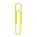 JAM PAPER Colorful Jumbo Paper Clips - Large 2 Inch - Yellow Paperclips - 75/Pack