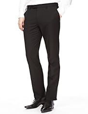 Limited Collection Slim Fit Flat Front Trousers