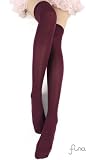 GIRLS Burgundy Slimming Thigh-High/Knee-High Socks Brand NEW Great Quality
